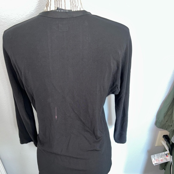 DKNY Black Button Down Blouse - Picture 4 of 5